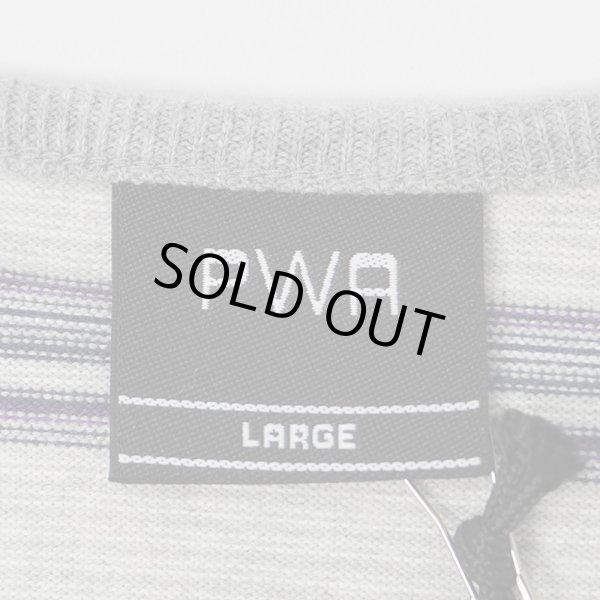 画像5: PWA STRIPED PIPING L/S TEE / CLOUD (5)