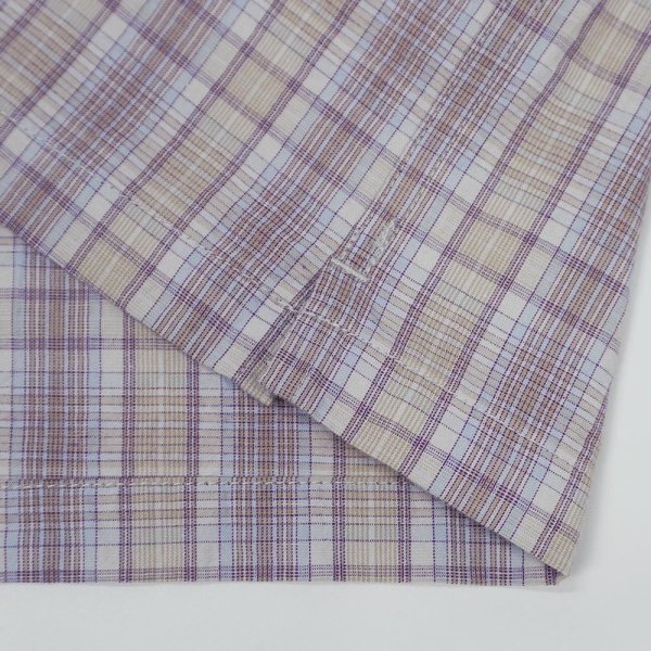 画像5: PWA LINEN MIX O/C SHIRT / BEIGE CHECK (5)