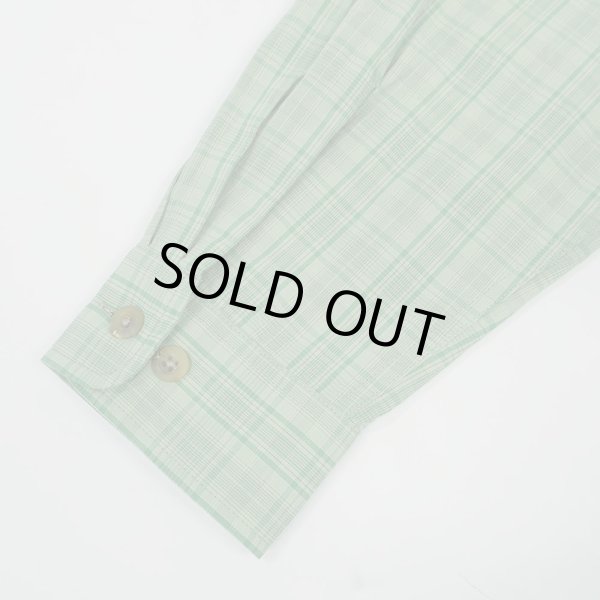 画像4: PWA LINEN MIX O/C SHIRT / GREEN CHECK (4)