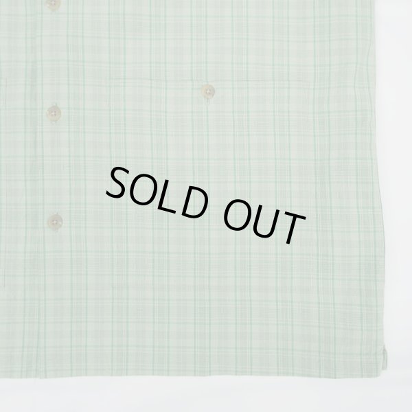 画像6: PWA LINEN MIX O/C SHIRT / GREEN CHECK (6)