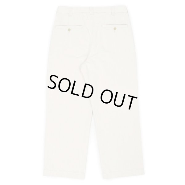 PWA HEMP MIX DENIM SLACKS / IVORY - used&vintage box Hi-smile