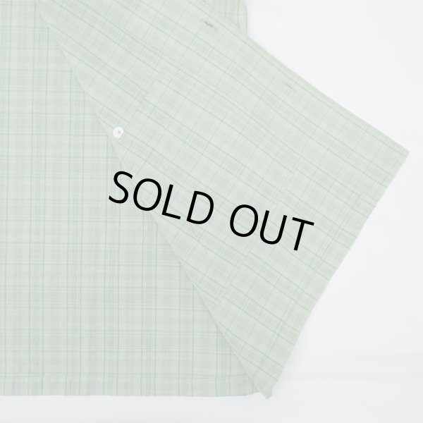 画像7: PWA LINEN MIX O/C SHIRT / GREEN CHECK (7)