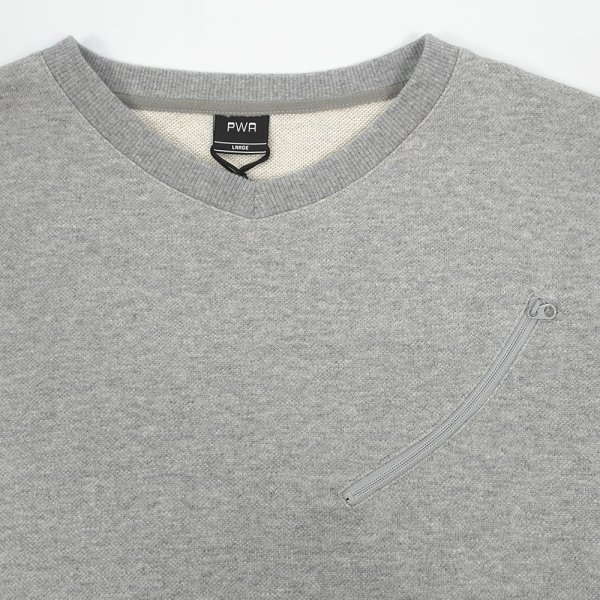 画像2: PWA HEAVY KANOKO V-NECK P/O / HEATHER GREY (2)