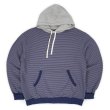 画像1: PWA HEAVY KANOKO BLOCK HOODIE / NAVY BD (1)