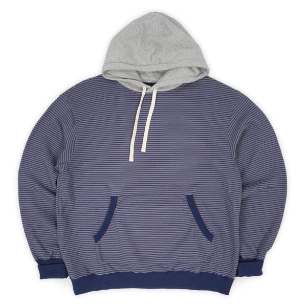 画像1: PWA HEAVY KANOKO BLOCK HOODIE / NAVY BD (1)