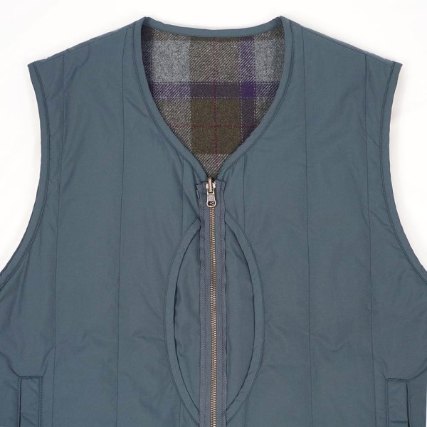 画像4: PWA REFINE-WOOL CHK RV VEST / CHARCOAL (4)