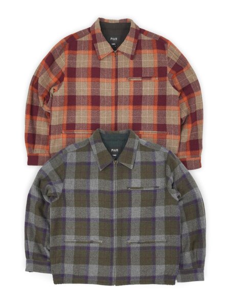 画像6: PWA REFINE-WOOL CHK DRIZZLER / OLIVE CHK (6)
