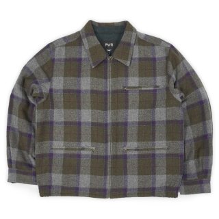 PWA REFINE-WOOL CHK DRIZZLER / BEIGE CHK - used&vintage box Hi-smile