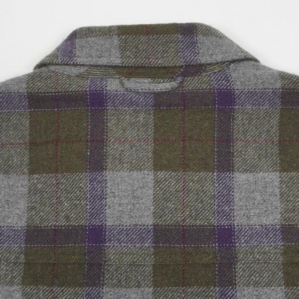 画像3: PWA REFINE-WOOL CHK DRIZZLER / OLIVE CHK (3)