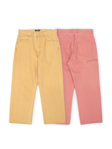 画像6: PORTANCE RELAX-FIT 6P COL JEANS / CORAL  (6)