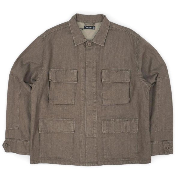 画像1: PORTANCE HEMP MIX BDU JKT / BROWN (1)