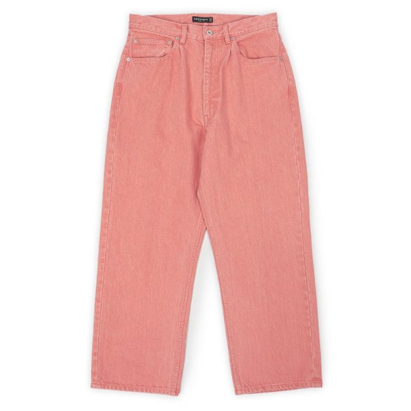 画像1: PORTANCE RELAX-FIT 6P COL JEANS / CORAL  (1)
