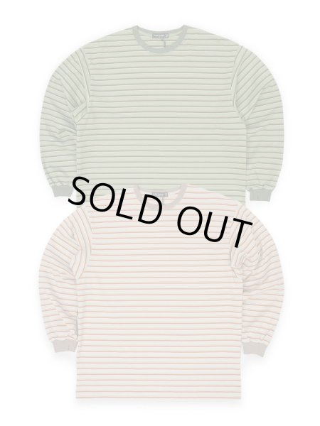 画像4: PORTANCE OG STRIPED L/S TEE / BEIGE BD (4)
