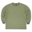 画像1: PORTANCE OG STRIPED L/S TEE / OLIVE BD (1)