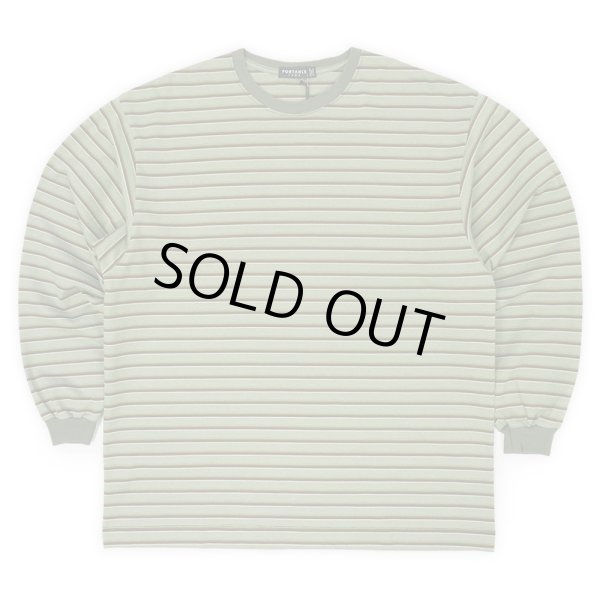 画像1: PORTANCE OG STRIPED L/S TEE / OLIVE BD (1)