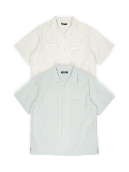 画像5: PORTANCE O/C STRIPE WORK SHIRT / BEIGE ST (5)