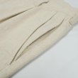 画像4: PORTANCE HEMP MIX SLACKS / IVORY (4)