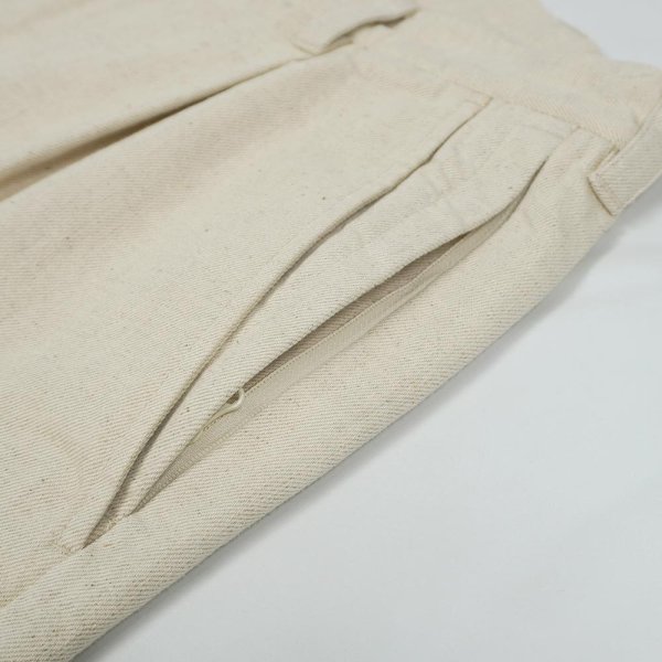 画像4: PORTANCE HEMP MIX SLACKS / IVORY (4)