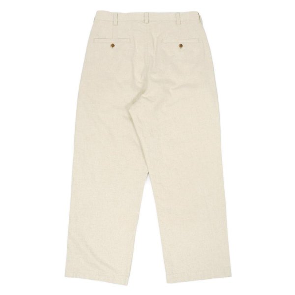画像2: PORTANCE HEMP MIX SLACKS / IVORY (2)