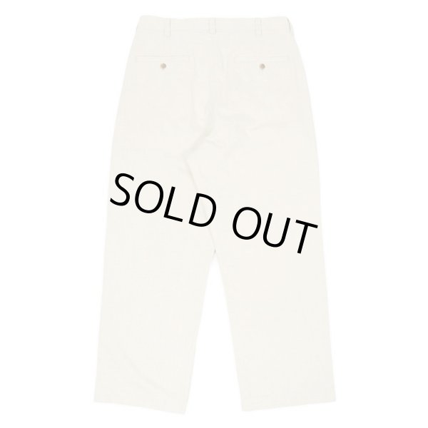 画像2: PORTANCE HEMP MIX SLACKS / IVORY (2)