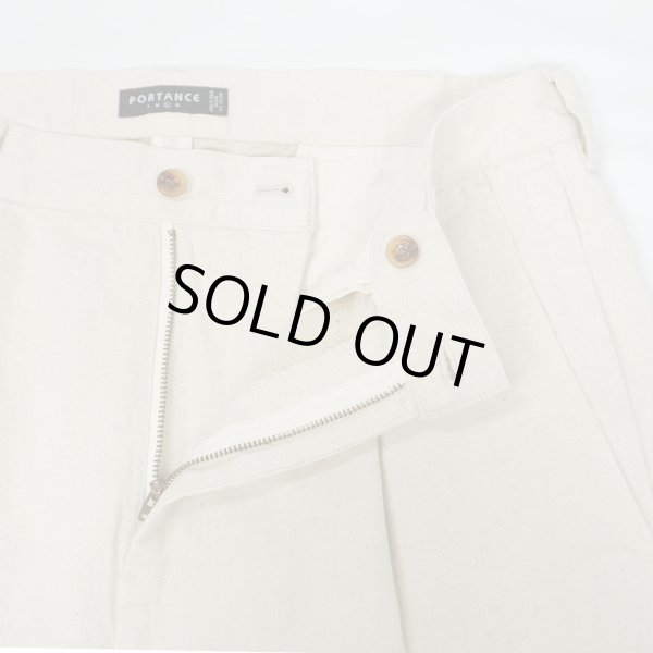 画像3: PORTANCE HEMP MIX SLACKS / IVORY (3)