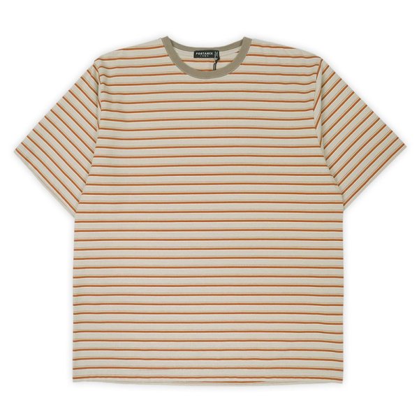 画像1: PORTANCE OG STRIPED S/S TEE / BEIGE BD (1)