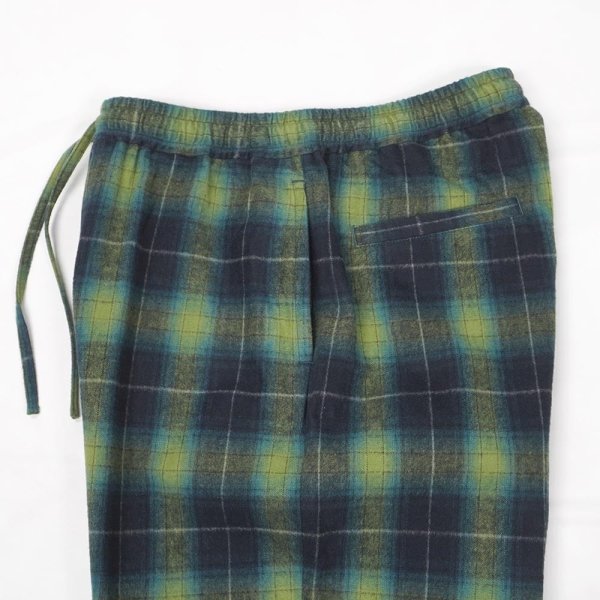 画像4: PORTANCE 2026AW SHAGGY PLAID LOUNGE PT / GRN CHK (4)