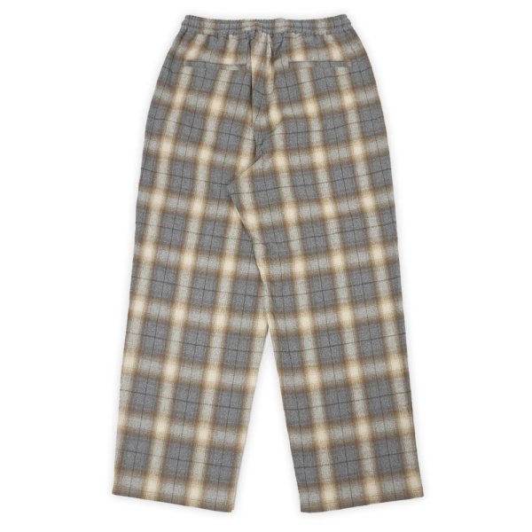 画像2: PORTANCE 2026AW SHAGGY PLAID LOUNGE PT / GRY CHK (2)