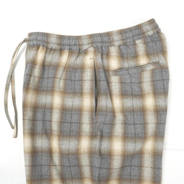画像4: PORTANCE 2026AW SHAGGY PLAID LOUNGE PT / GRY CHK (4)
