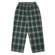 画像1: PORTANCE 2026AW SHAGGY PLAID LOUNGE PT / GRN CHK (1)