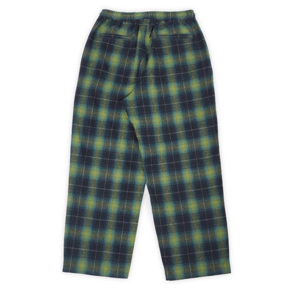 画像2: PORTANCE 2026AW SHAGGY PLAID LOUNGE PT / GRN CHK (2)