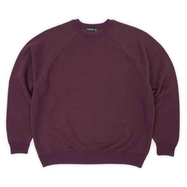 画像1: PORTANCE 2026AW OG RAGLAN SWEATER / PLUM (1)