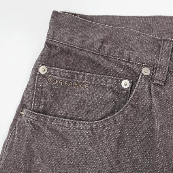 画像3: PORTANCE 2026AW RELAX-FIT SULFUR 6P JEANS / BROWN (3)
