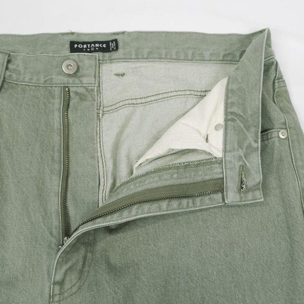 画像5: PORTANCE 2026AW RELAX-FIT SULFUR 6P JEANS / GREEN (5)