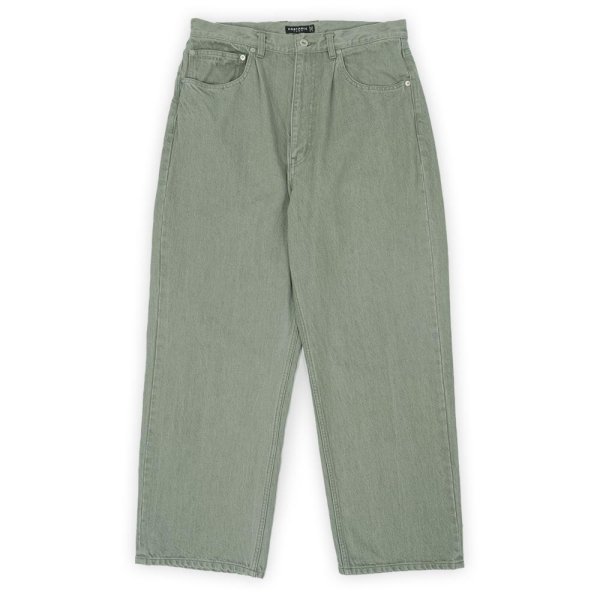 画像1: PORTANCE 2026AW RELAX-FIT SULFUR 6P JEANS / GREEN (1)