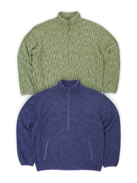 画像5: PORTANCE 2026AW RAIN-CAMO FLEECE P/O / NVY CAMO (5)