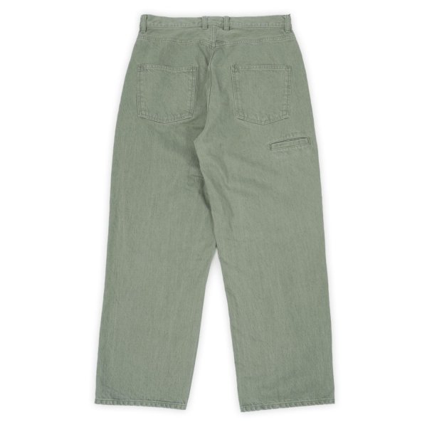 画像2: PORTANCE 2026AW RELAX-FIT SULFUR 6P JEANS / GREEN (2)
