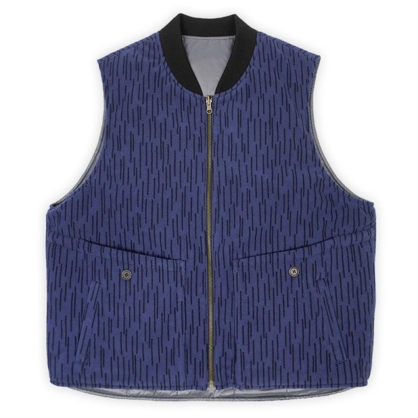 画像2: PORTANCE 2026AW RAIN-CAMO RV PUFF VEST / NVY CAMO (2)