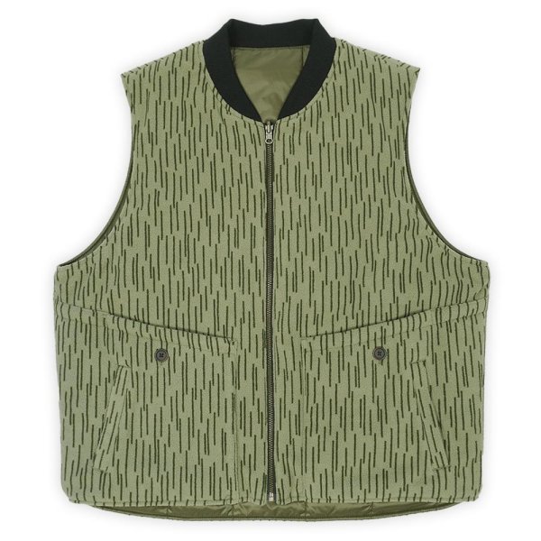 画像2: PORTANCE 2026AW RAIN-CAMO RV PUFF VEST / OLV CAMO (2)