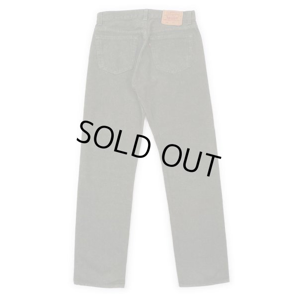 画像2: 90's Levi's 501 先染め カラーデニムパンツ “OLIVE / MADE IN USA” (2)
