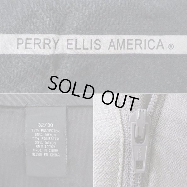 画像3: 00's PERRY ELLIS 2タック スラックス "W32 L30" (3)