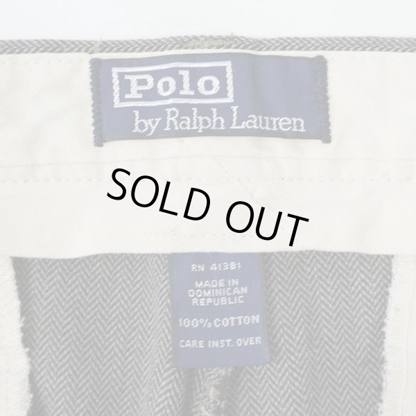 画像3: 90's Polo Ralph Lauren 2タック ヘリンボーントラウザー (3)