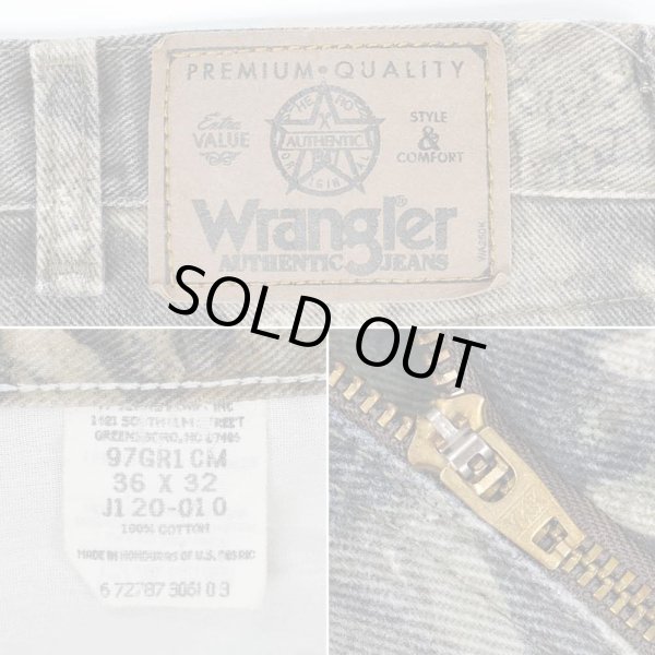 画像3: 00's Wrangler リアルツリーカモ柄 ダブルニーパンツ (3)