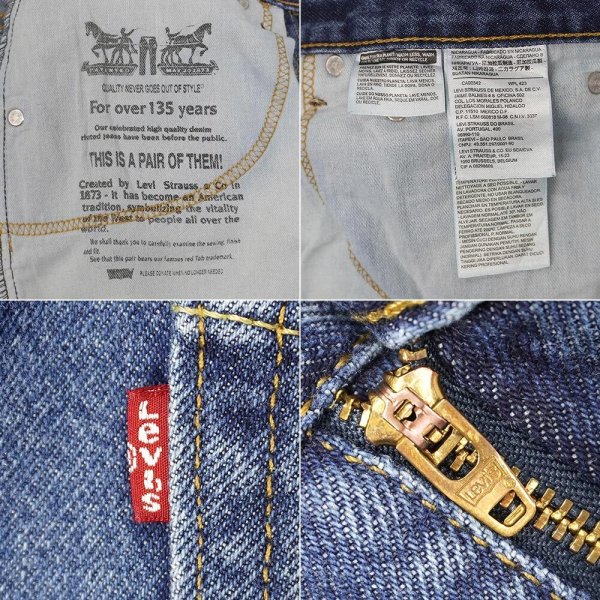 画像4: 00's Levi's 505 デニムパンツ "W32 L30" (4)