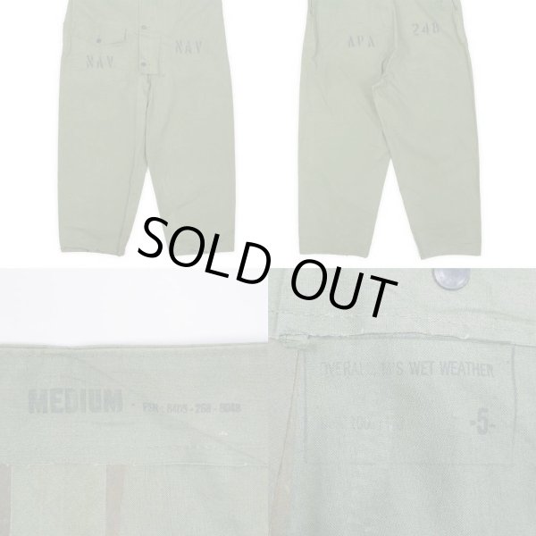 画像2: 50's US.NAVY ウェットウェザー オーバーオール (2)