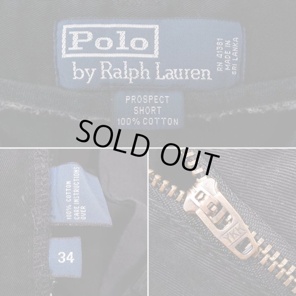画像3: 90's Polo Ralph Lauren チノショーツ "PROSPECT SHORT / BLACK" (3)