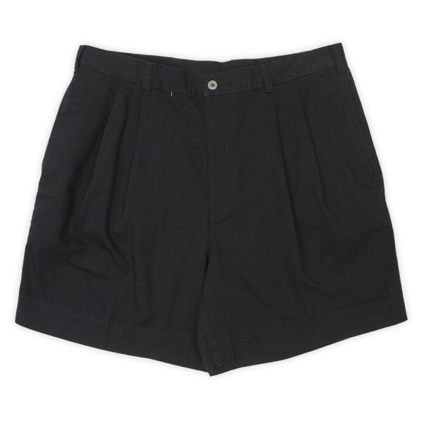 画像2: 90's DOCKERS 2タック チノショーツ "DEADSTOCK / BLACK" (2)