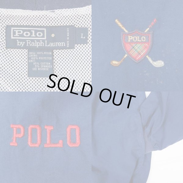 画像3: 90's Polo Ralph Lauren ナイロンプルオーバー "NAVY" (3)
