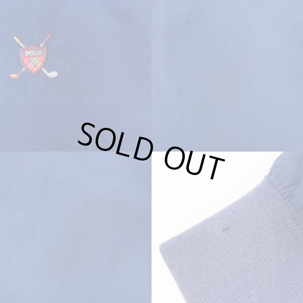 画像4: 90's Polo Ralph Lauren ナイロンプルオーバー "NAVY" (4)