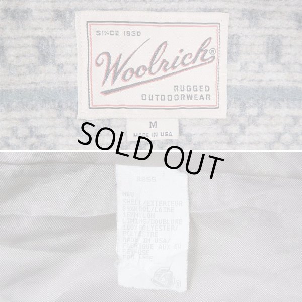 画像3: 90's WOOLRICH ネイティブ柄 ウールフーディージャケット "MADE IN USA" (3)